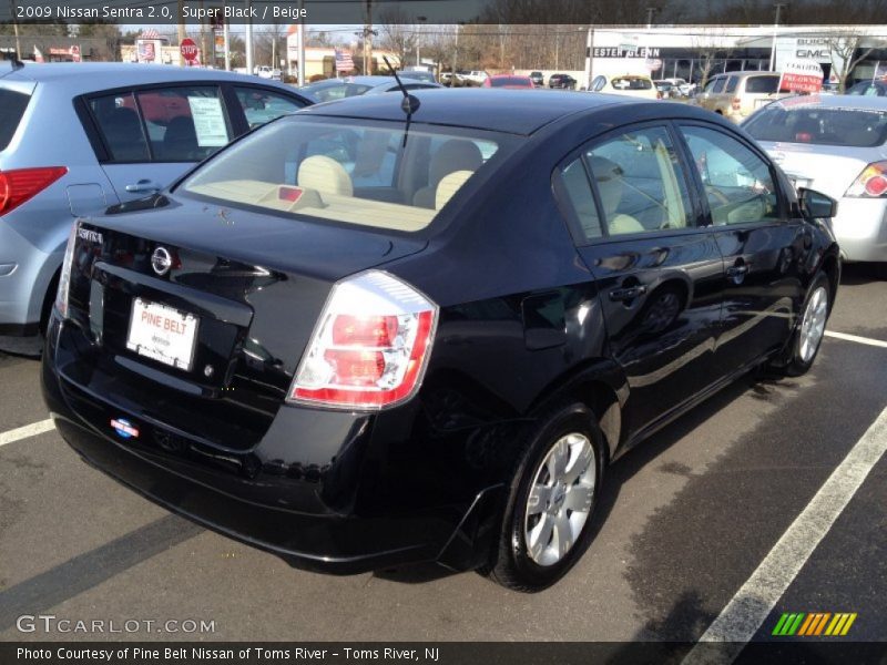 Super Black / Beige 2009 Nissan Sentra 2.0