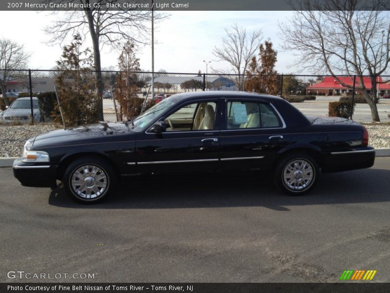 Black Clearcoat / Light Camel 2007 Mercury Grand Marquis GS