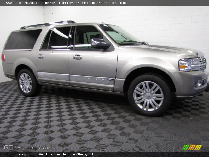 Light French Silk Metallic / Stone/Black Piping 2008 Lincoln Navigator L Elite 4x4