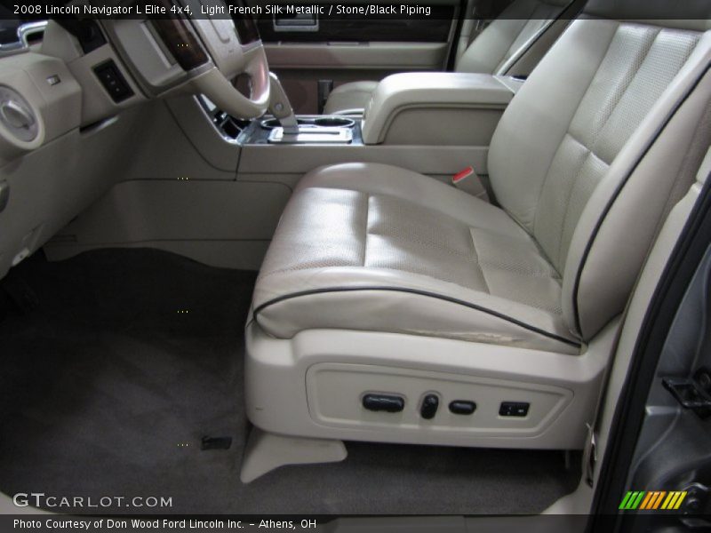 Light French Silk Metallic / Stone/Black Piping 2008 Lincoln Navigator L Elite 4x4