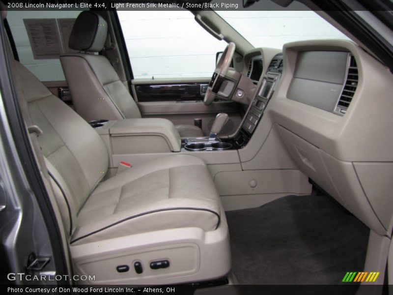 Light French Silk Metallic / Stone/Black Piping 2008 Lincoln Navigator L Elite 4x4