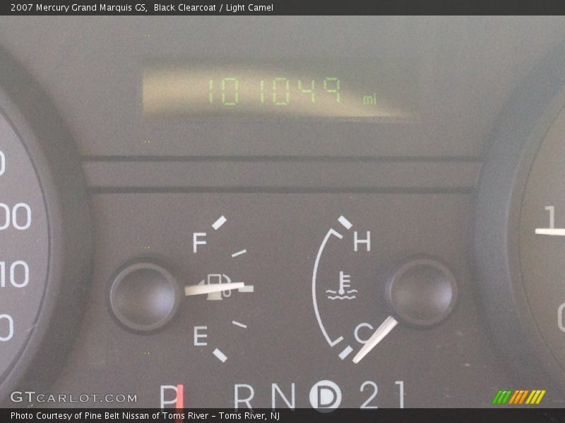 Black Clearcoat / Light Camel 2007 Mercury Grand Marquis GS