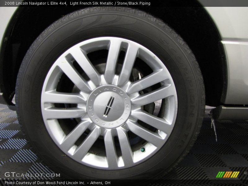 Light French Silk Metallic / Stone/Black Piping 2008 Lincoln Navigator L Elite 4x4
