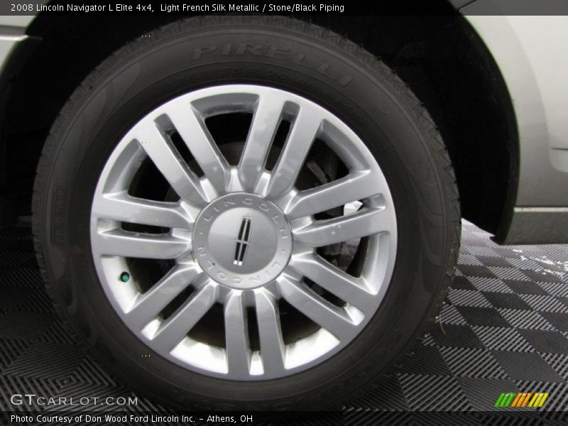 Light French Silk Metallic / Stone/Black Piping 2008 Lincoln Navigator L Elite 4x4