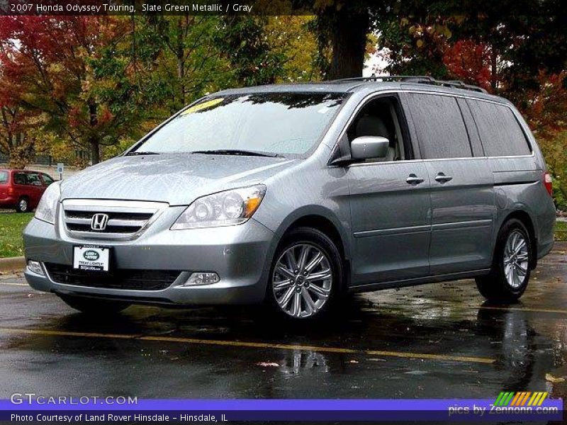 Slate Green Metallic / Gray 2007 Honda Odyssey Touring