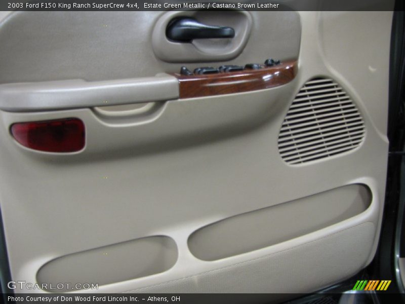 Estate Green Metallic / Castano Brown Leather 2003 Ford F150 King Ranch SuperCrew 4x4