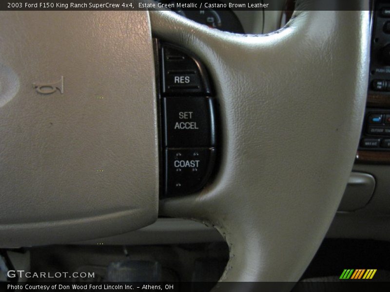 Estate Green Metallic / Castano Brown Leather 2003 Ford F150 King Ranch SuperCrew 4x4