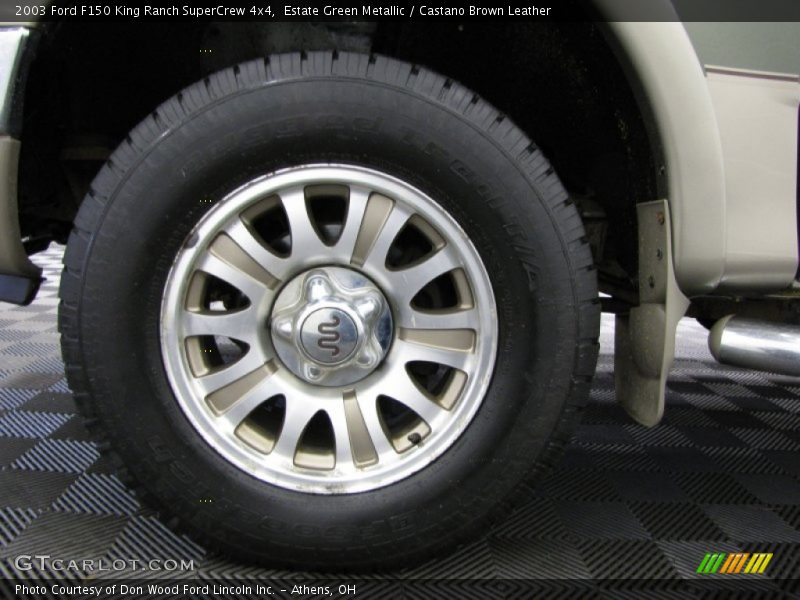 Estate Green Metallic / Castano Brown Leather 2003 Ford F150 King Ranch SuperCrew 4x4