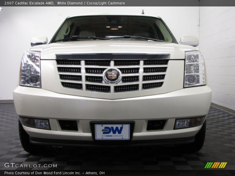 White Diamond / Cocoa/Light Cashmere 2007 Cadillac Escalade AWD