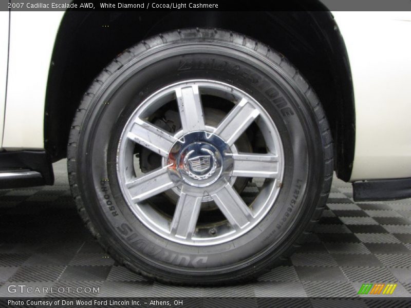 White Diamond / Cocoa/Light Cashmere 2007 Cadillac Escalade AWD