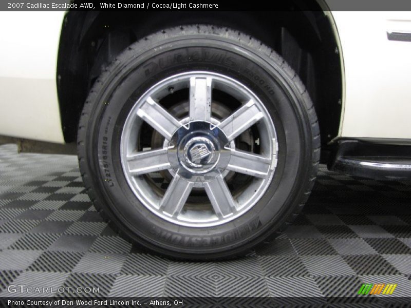 White Diamond / Cocoa/Light Cashmere 2007 Cadillac Escalade AWD