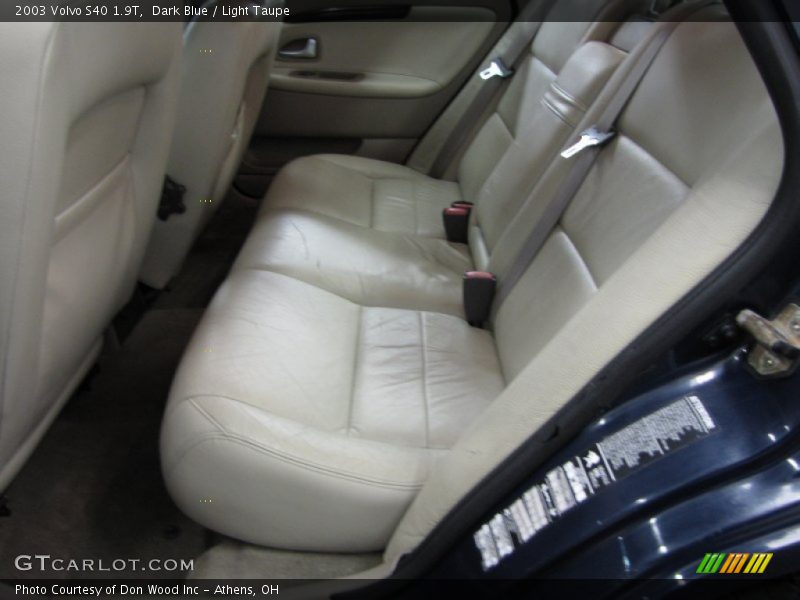 Rear Seat of 2003 S40 1.9T