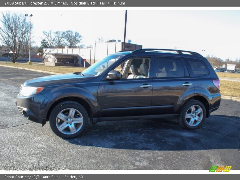 Obsidian Black Pearl / Platinum 2009 Subaru Forester 2.5 X Limited