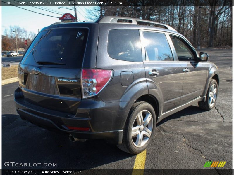 Obsidian Black Pearl / Platinum 2009 Subaru Forester 2.5 X Limited