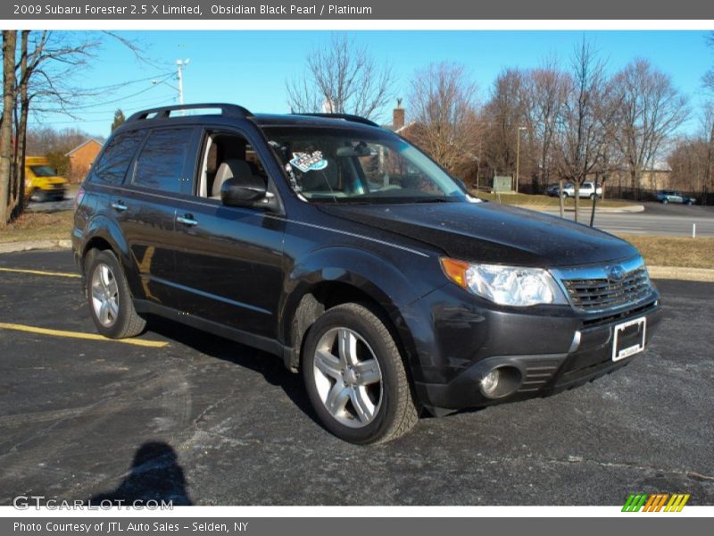 Obsidian Black Pearl / Platinum 2009 Subaru Forester 2.5 X Limited