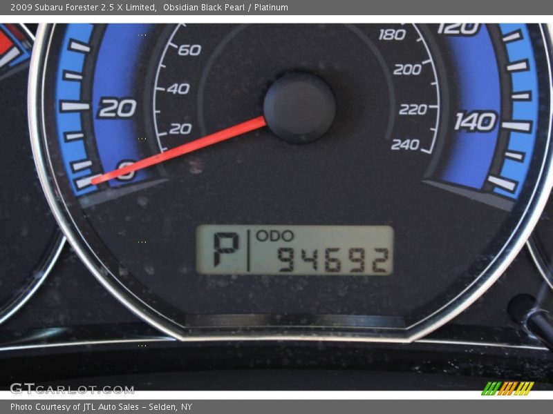 Obsidian Black Pearl / Platinum 2009 Subaru Forester 2.5 X Limited