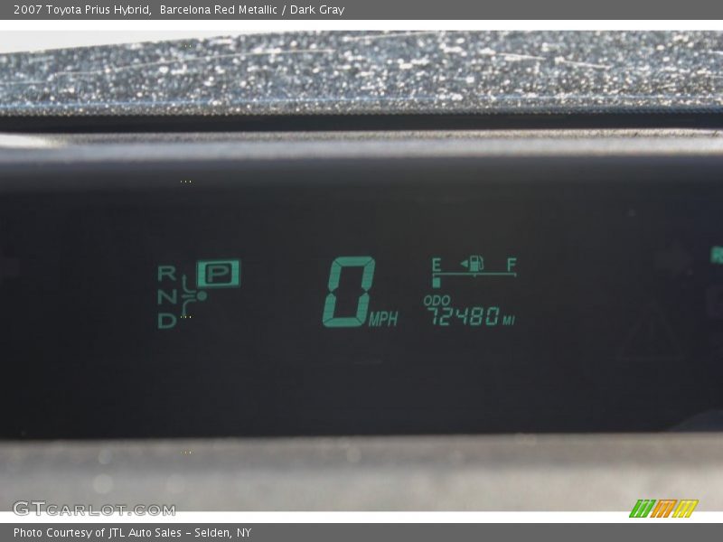 Barcelona Red Metallic / Dark Gray 2007 Toyota Prius Hybrid
