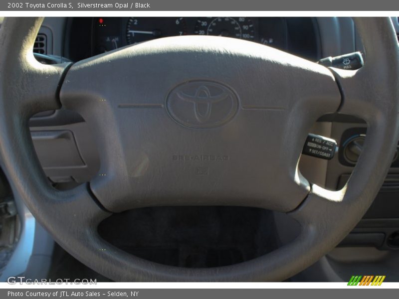 Silverstream Opal / Black 2002 Toyota Corolla S