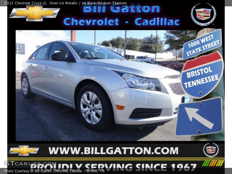 Silver Ice Metallic / Jet Black/Medium Titanium 2013 Chevrolet Cruze LS