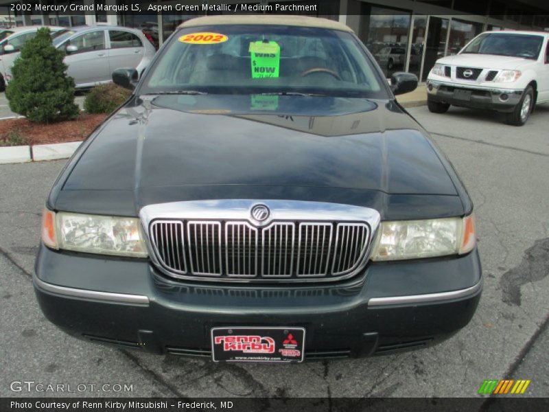 Aspen Green Metallic / Medium Parchment 2002 Mercury Grand Marquis LS