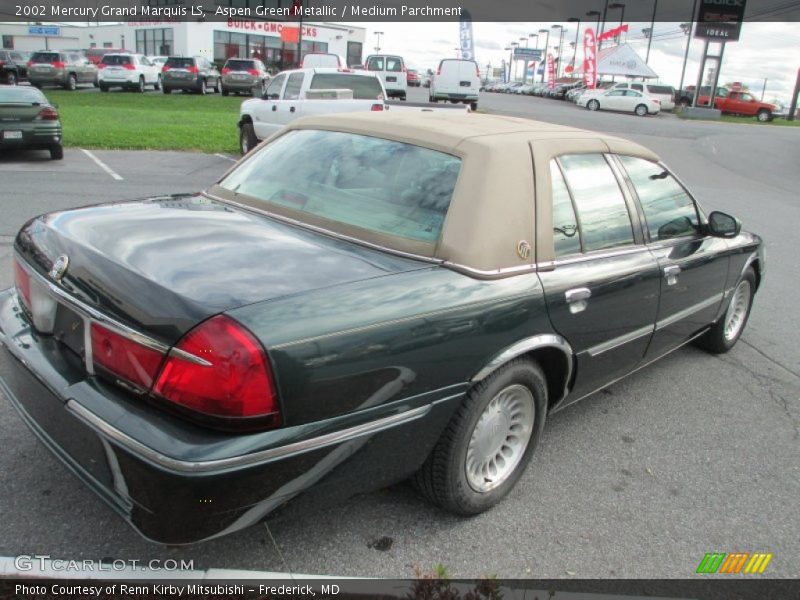 Aspen Green Metallic / Medium Parchment 2002 Mercury Grand Marquis LS