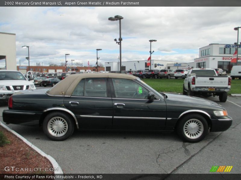 Aspen Green Metallic / Medium Parchment 2002 Mercury Grand Marquis LS