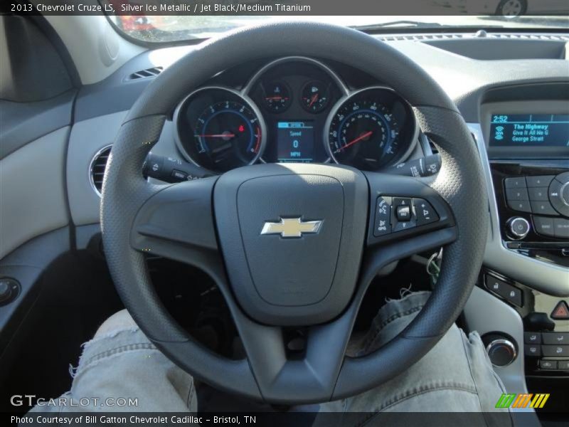 Silver Ice Metallic / Jet Black/Medium Titanium 2013 Chevrolet Cruze LS