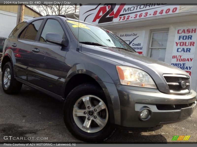 Alpine Gray / Gray 2004 Kia Sorento EX 4WD