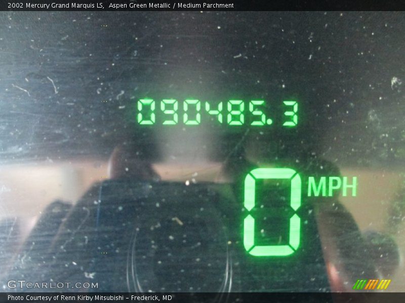 Aspen Green Metallic / Medium Parchment 2002 Mercury Grand Marquis LS