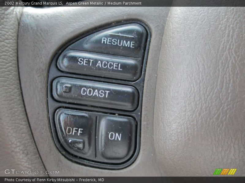 Aspen Green Metallic / Medium Parchment 2002 Mercury Grand Marquis LS