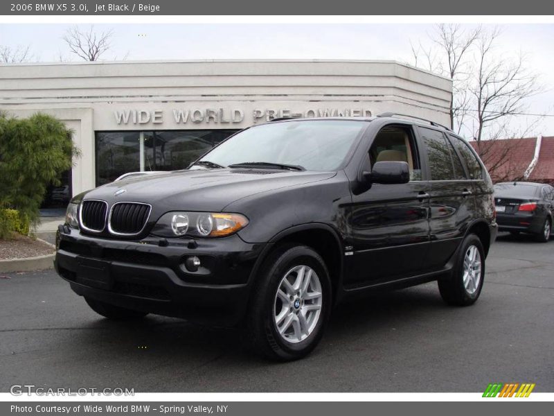 Jet Black / Beige 2006 BMW X5 3.0i