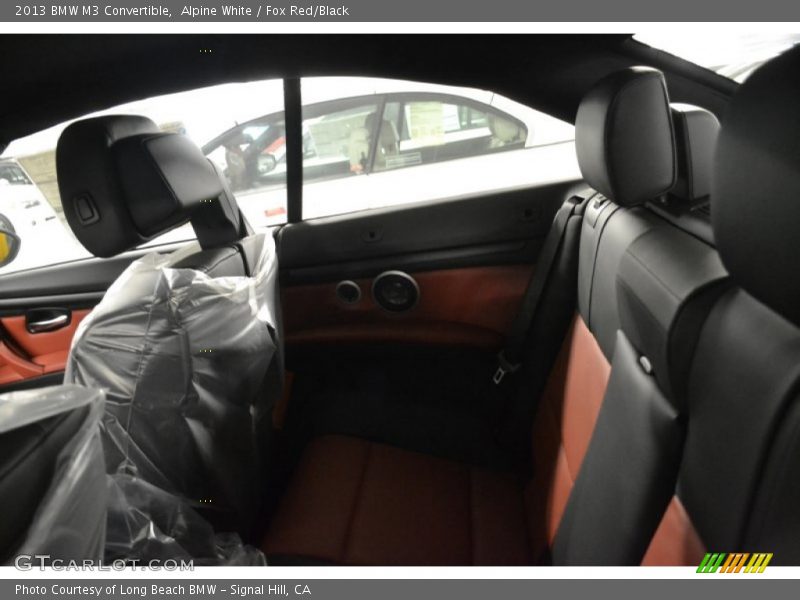 Alpine White / Fox Red/Black 2013 BMW M3 Convertible