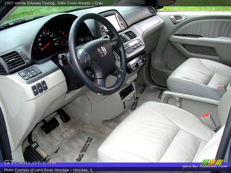 Slate Green Metallic / Gray 2007 Honda Odyssey Touring