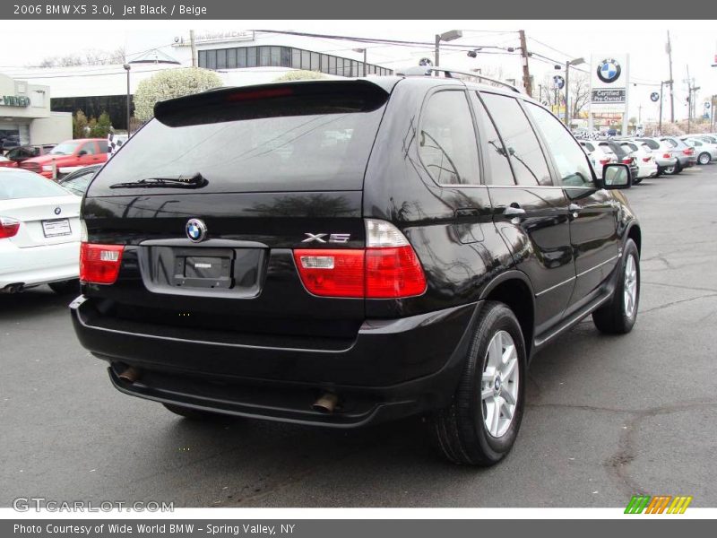 Jet Black / Beige 2006 BMW X5 3.0i