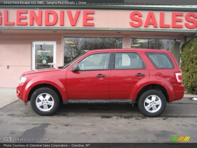 Sangria Red Metallic / Stone 2010 Ford Escape XLS 4WD