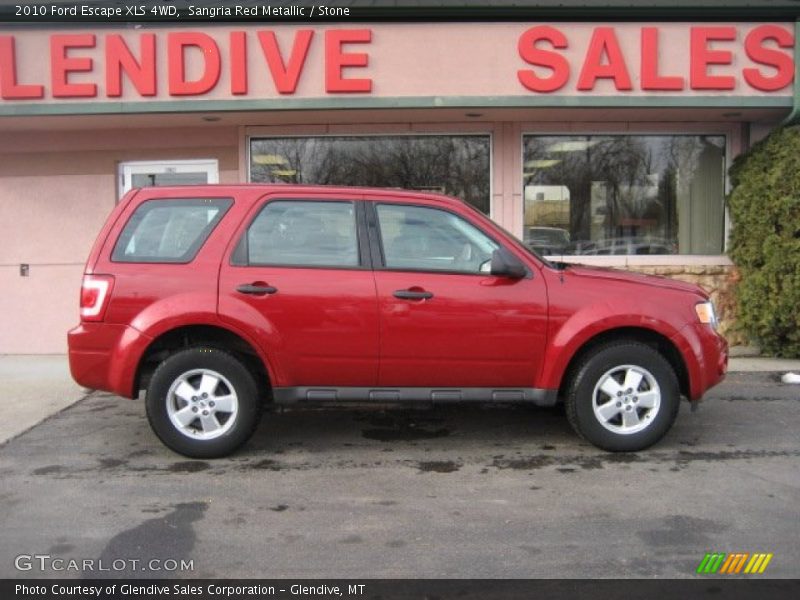 Sangria Red Metallic / Stone 2010 Ford Escape XLS 4WD