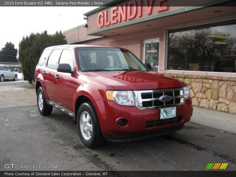 Sangria Red Metallic / Stone 2010 Ford Escape XLS 4WD