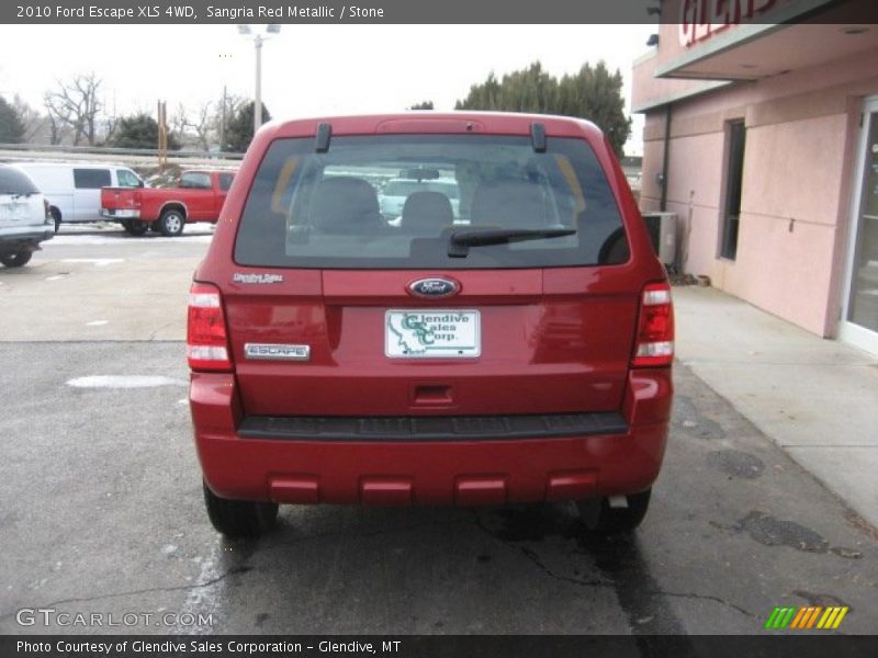 Sangria Red Metallic / Stone 2010 Ford Escape XLS 4WD