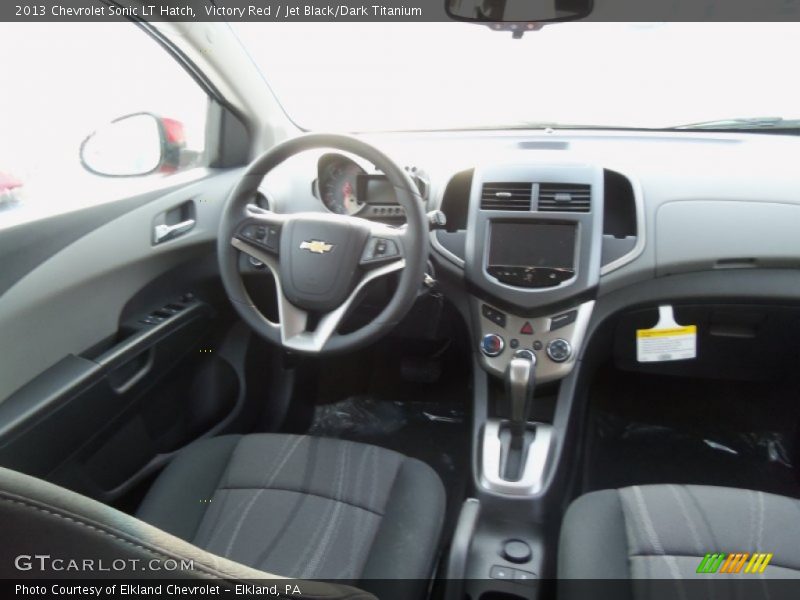 Victory Red / Jet Black/Dark Titanium 2013 Chevrolet Sonic LT Hatch