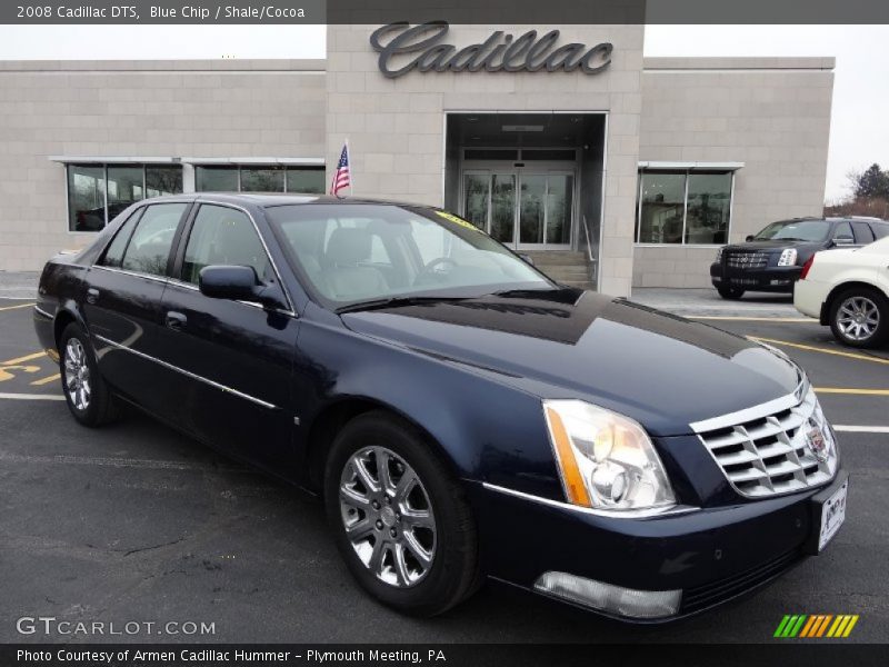 Blue Chip / Shale/Cocoa 2008 Cadillac DTS