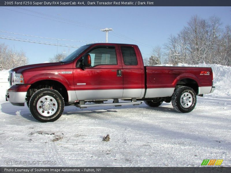 Dark Toreador Red Metallic / Dark Flint 2005 Ford F250 Super Duty FX4 SuperCab 4x4
