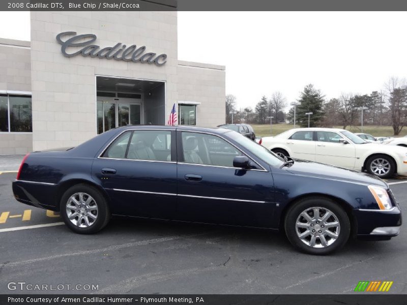 Blue Chip / Shale/Cocoa 2008 Cadillac DTS