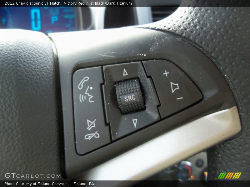 Victory Red / Jet Black/Dark Titanium 2013 Chevrolet Sonic LT Hatch