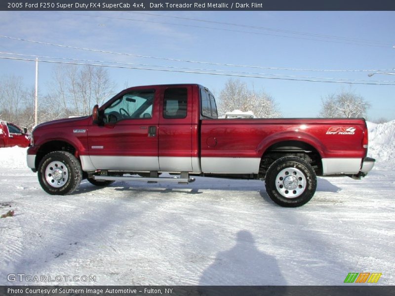 Dark Toreador Red Metallic / Dark Flint 2005 Ford F250 Super Duty FX4 SuperCab 4x4