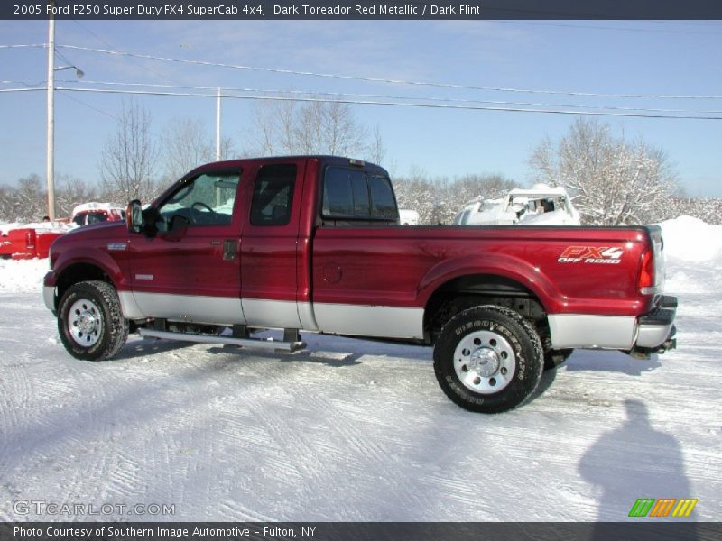 Dark Toreador Red Metallic / Dark Flint 2005 Ford F250 Super Duty FX4 SuperCab 4x4