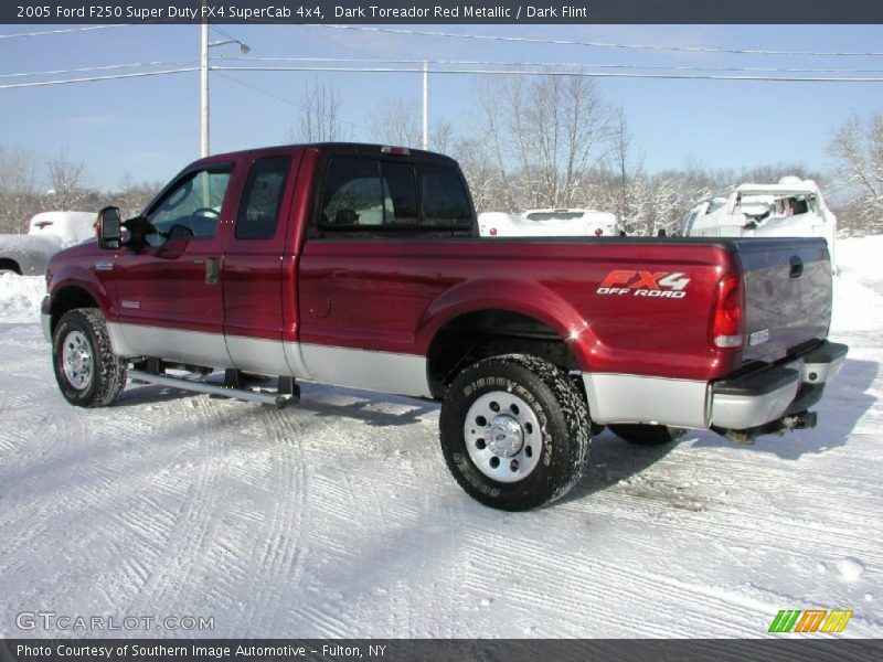 Dark Toreador Red Metallic / Dark Flint 2005 Ford F250 Super Duty FX4 SuperCab 4x4