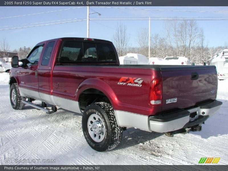 Dark Toreador Red Metallic / Dark Flint 2005 Ford F250 Super Duty FX4 SuperCab 4x4