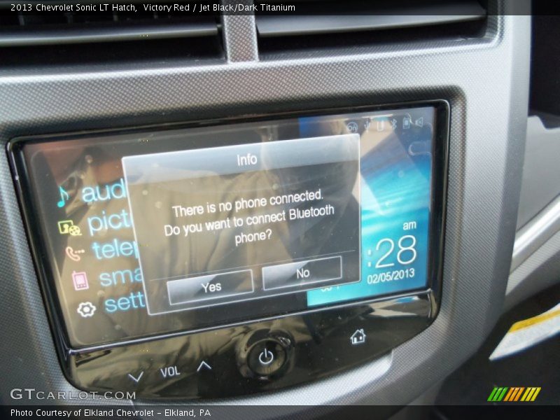 Victory Red / Jet Black/Dark Titanium 2013 Chevrolet Sonic LT Hatch