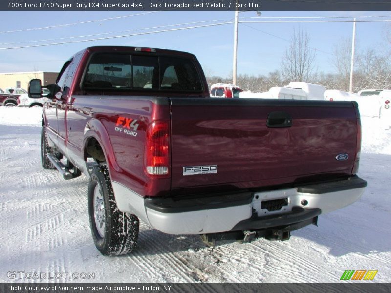 Dark Toreador Red Metallic / Dark Flint 2005 Ford F250 Super Duty FX4 SuperCab 4x4
