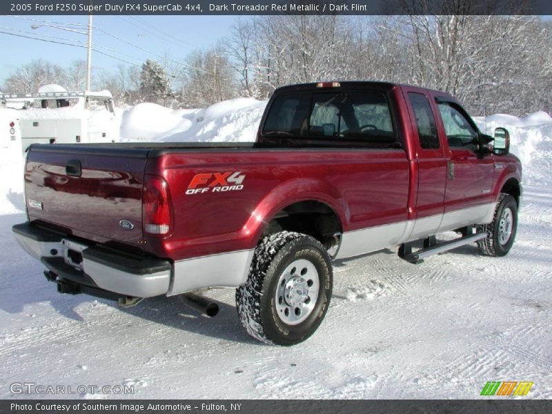 Dark Toreador Red Metallic / Dark Flint 2005 Ford F250 Super Duty FX4 SuperCab 4x4